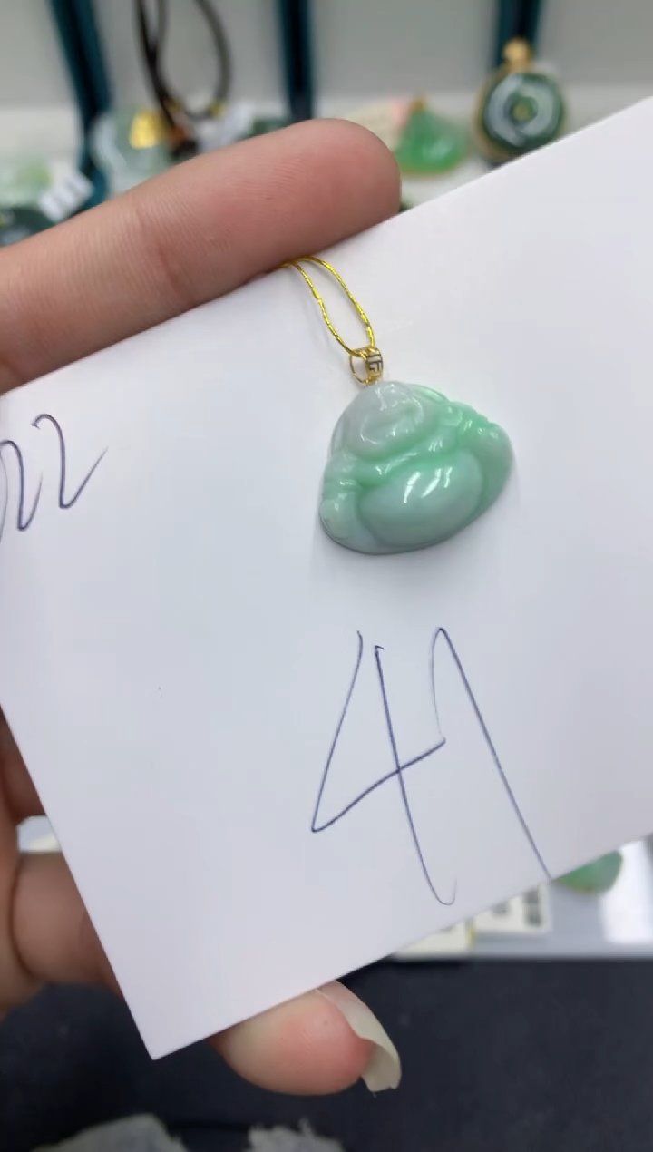 【闪购商品】翡翠颈饰18K金镶嵌翡翠