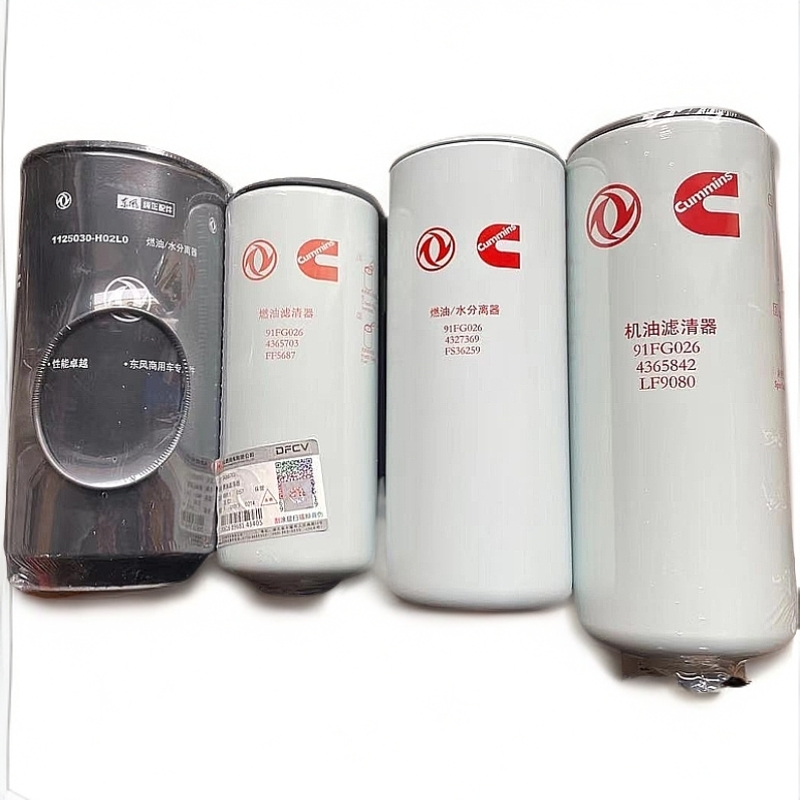 国五旗舰康明斯发动机机滤柴滤油水分离器