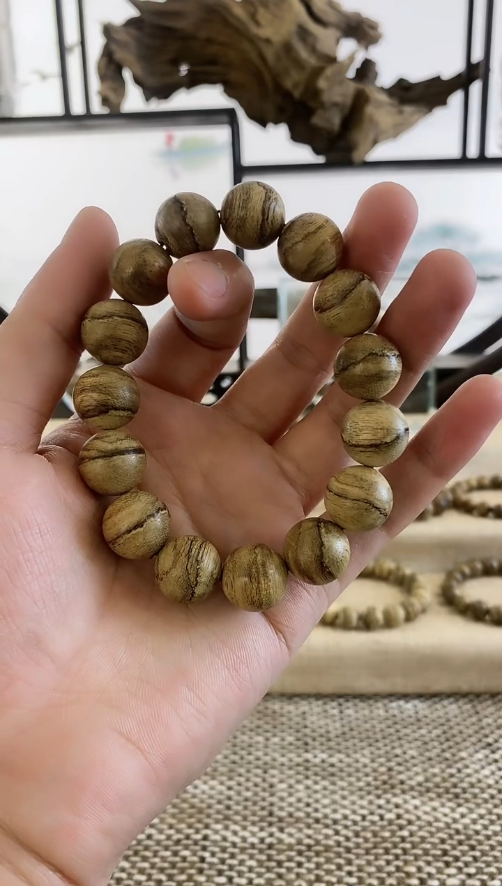 【闪购商品】沉香手串正区达拉干虎斑老料15+MM手串