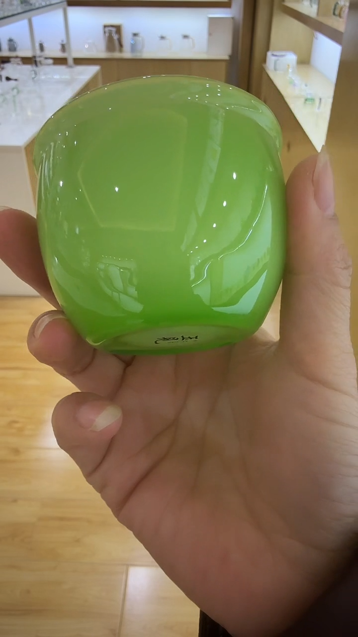 另****光玉见绿玉盖碗