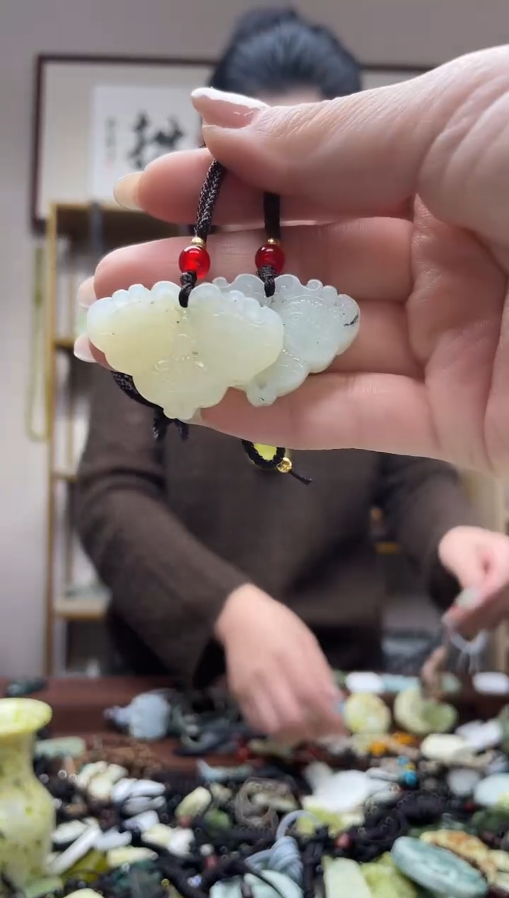 未镶嵌岫玉吊坠多样性发货拍一发