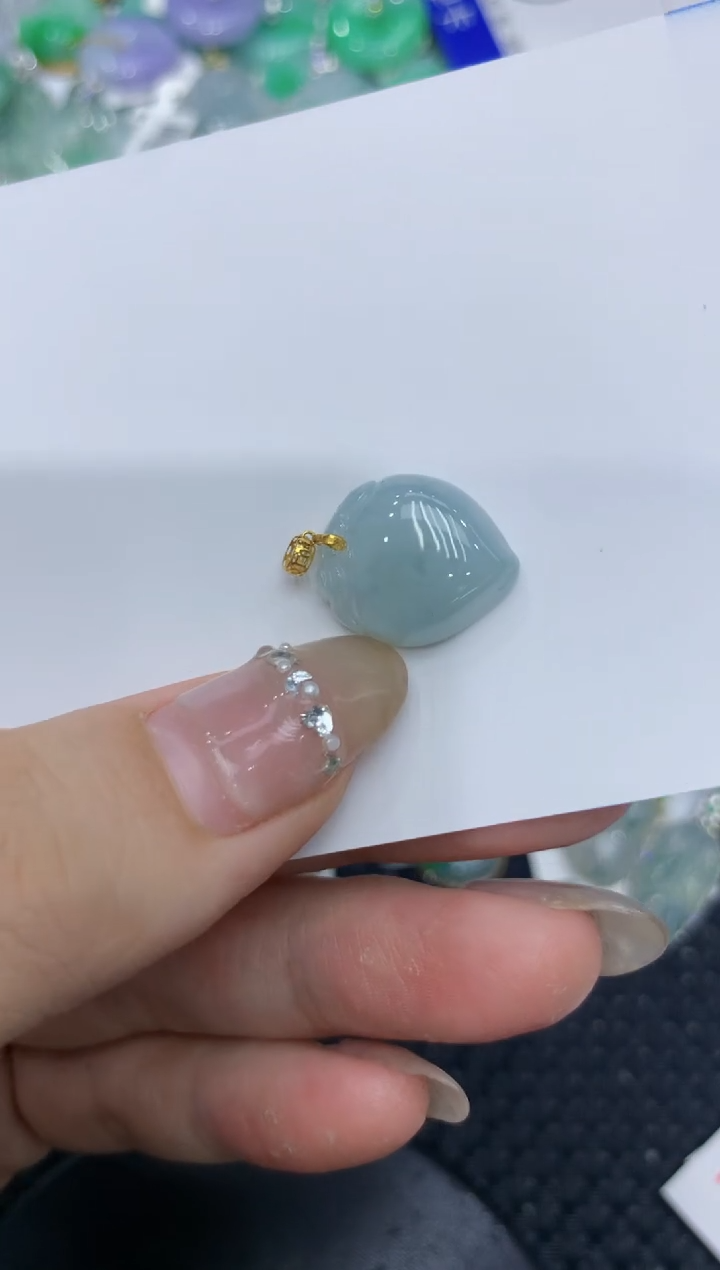 【闪购商品】翡翠颈饰18K金镶嵌222222222