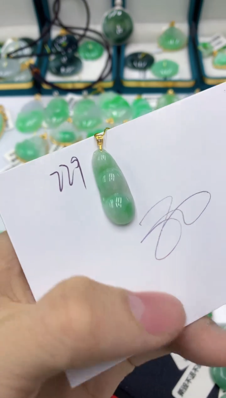 【闪购商品】翡翠颈饰18K金镶嵌11111111