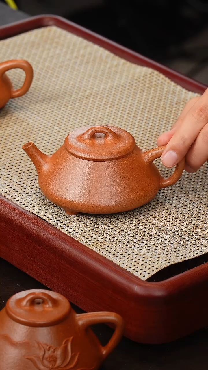 茶壶紫砂桃花泥任瓢200cc