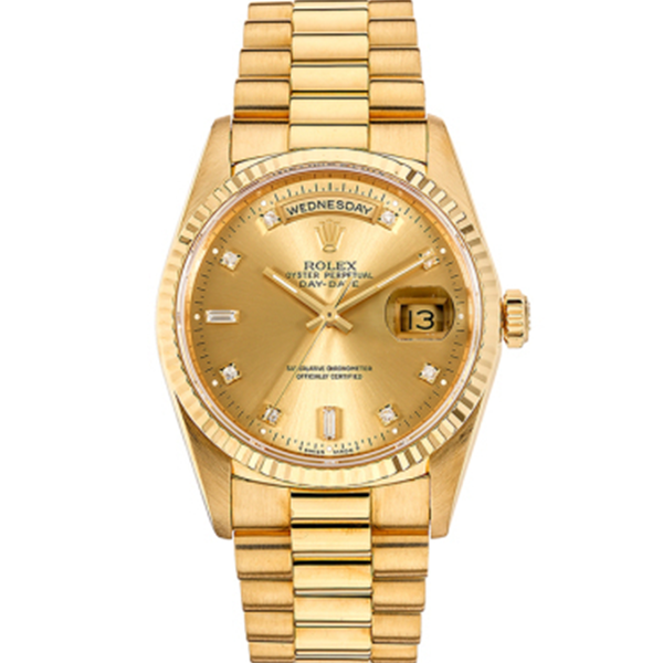 99新 Rolex/劳力士 老佛爷/劳力士18238/自动机械/单表/36mm