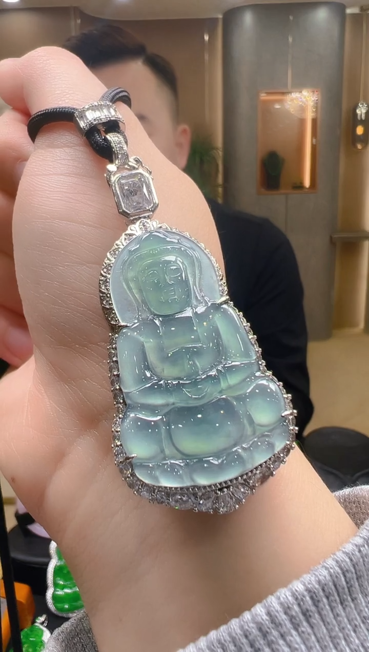 吊坠(不含链)未镶嵌翡翠天然A货翡翠多样性发一