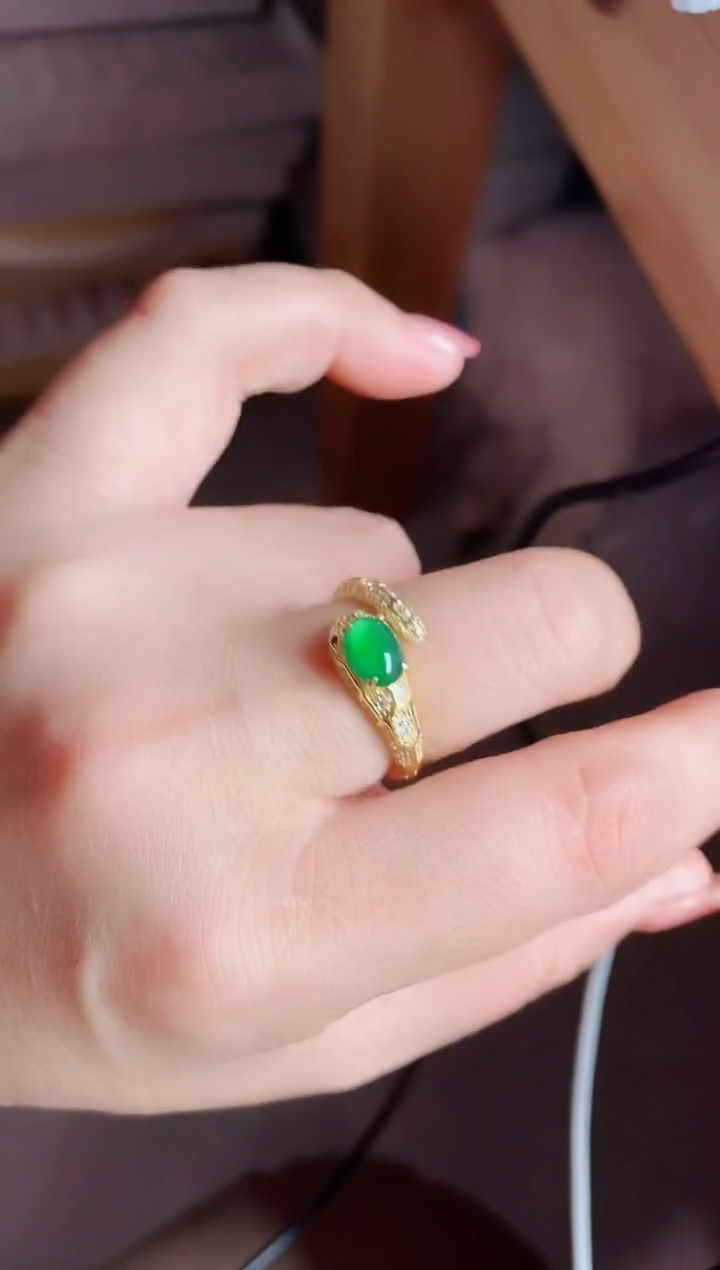 【闪购商品】翡翠戒指银S925镶嵌121212