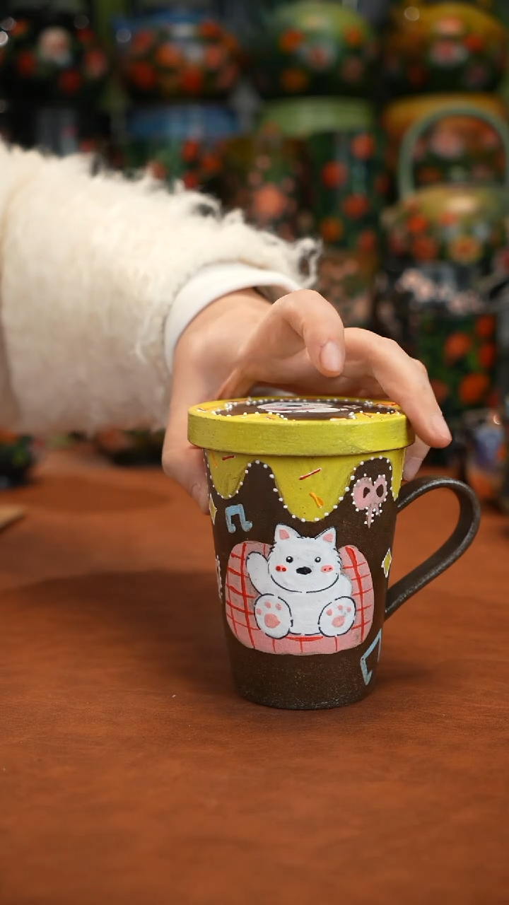 油画   釉下彩   杯子