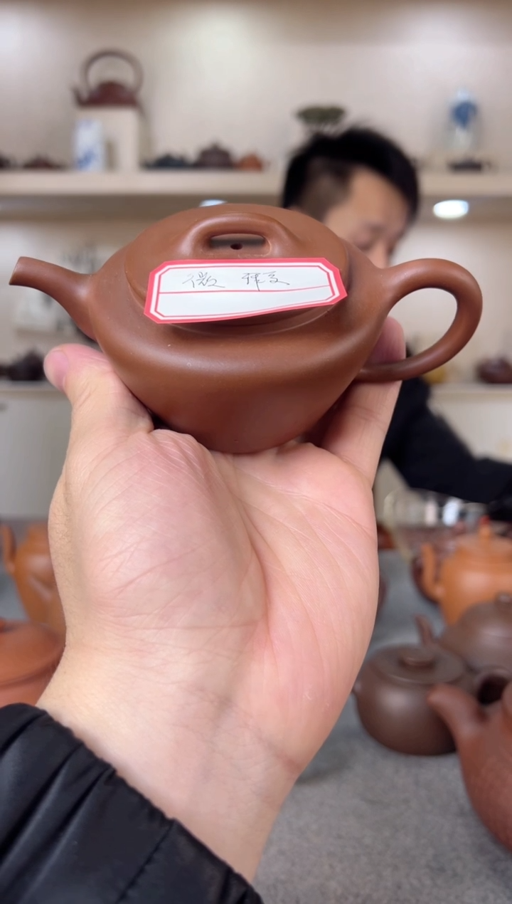 【闪购商品】紫砂茶壶微瑕折肩宫灯 紫泥 半手工