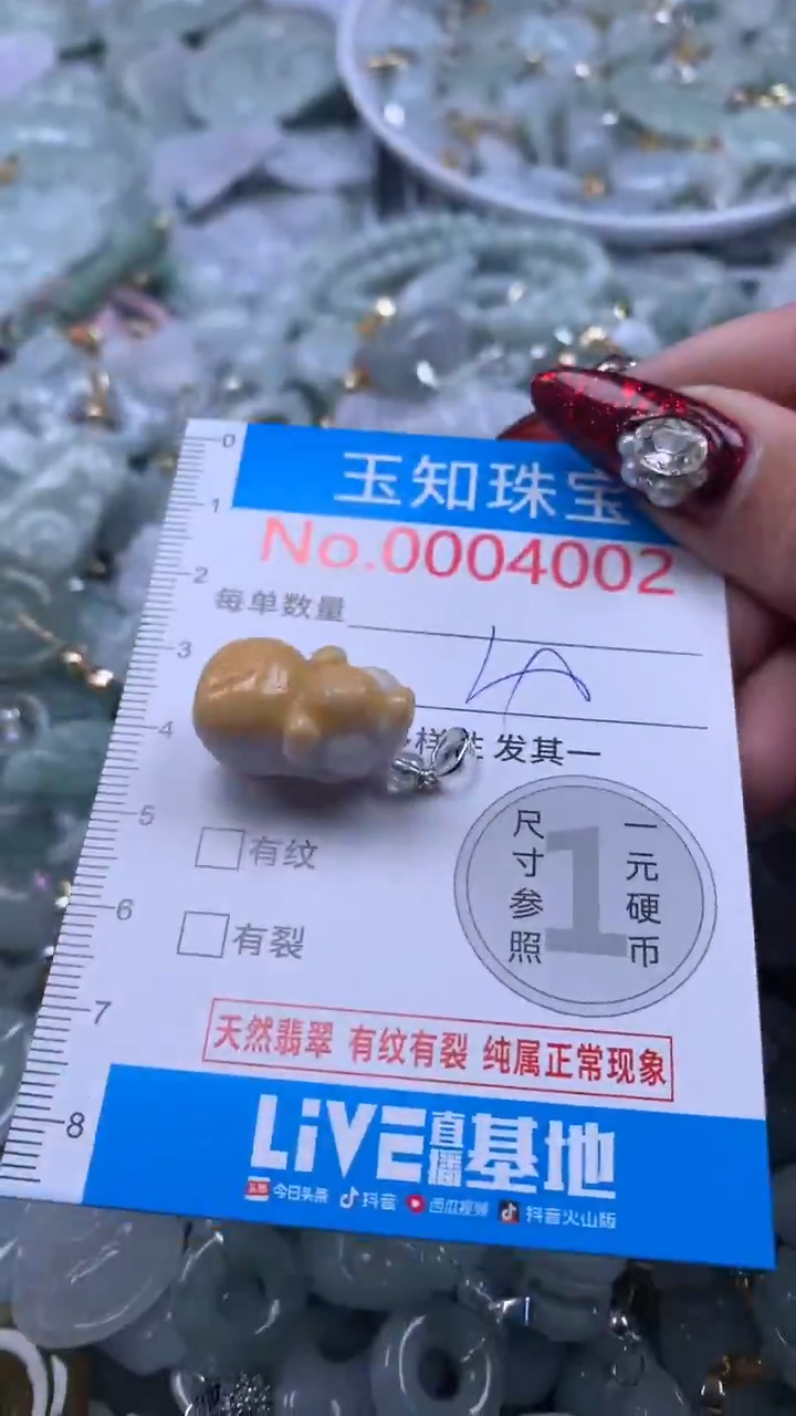 吊坠(不含链)未镶嵌翡翠4002
