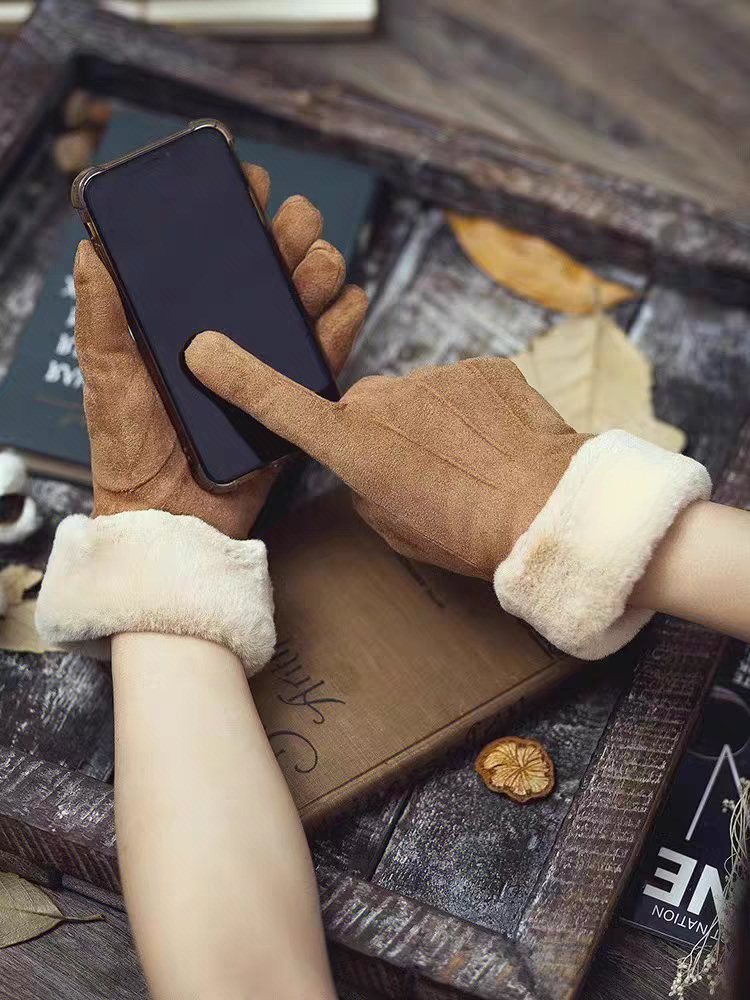 （U）加绒触屏手套