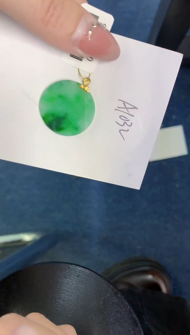 【闪购商品】翡翠颈饰18K金镶嵌000000000