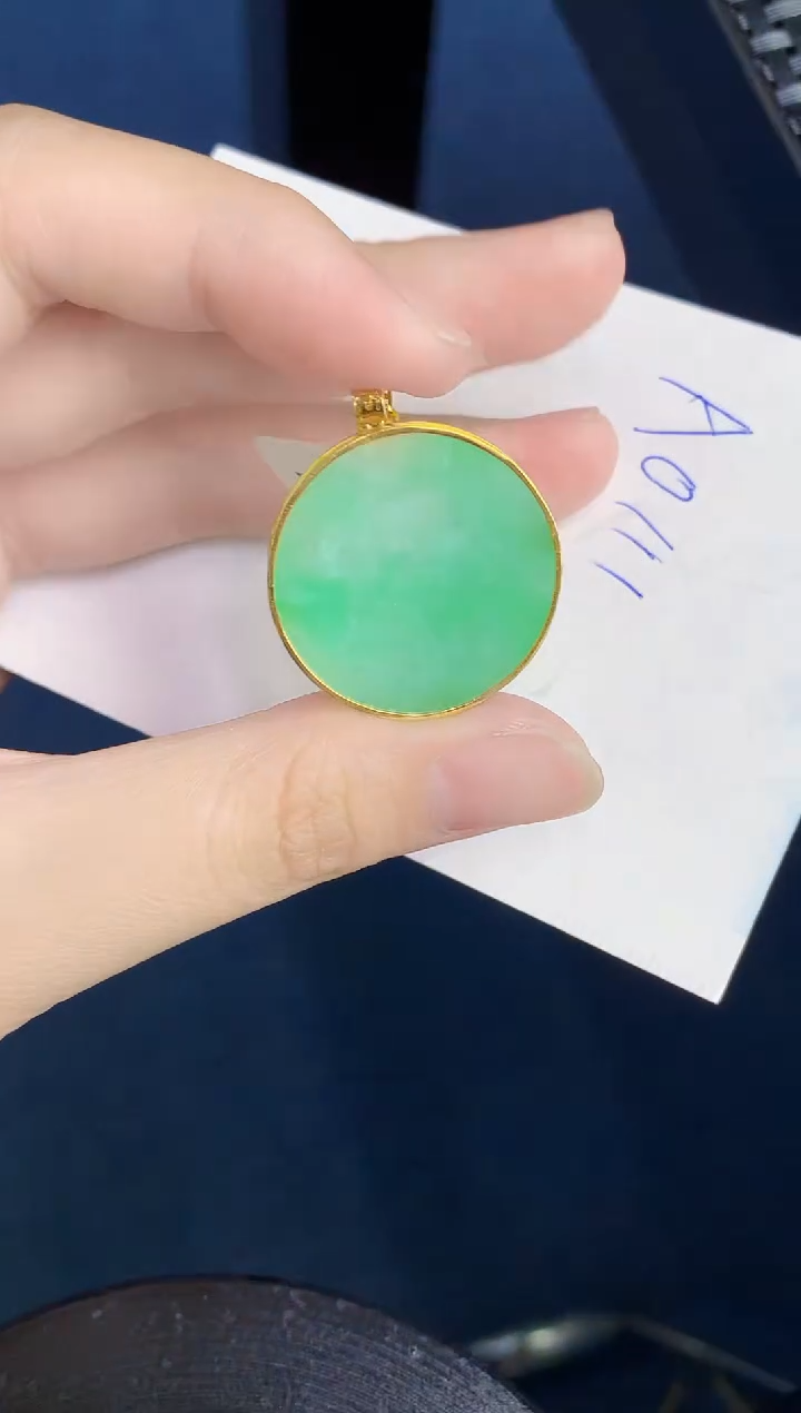 【闪购商品】翡翠颈饰18K金镶嵌000000000