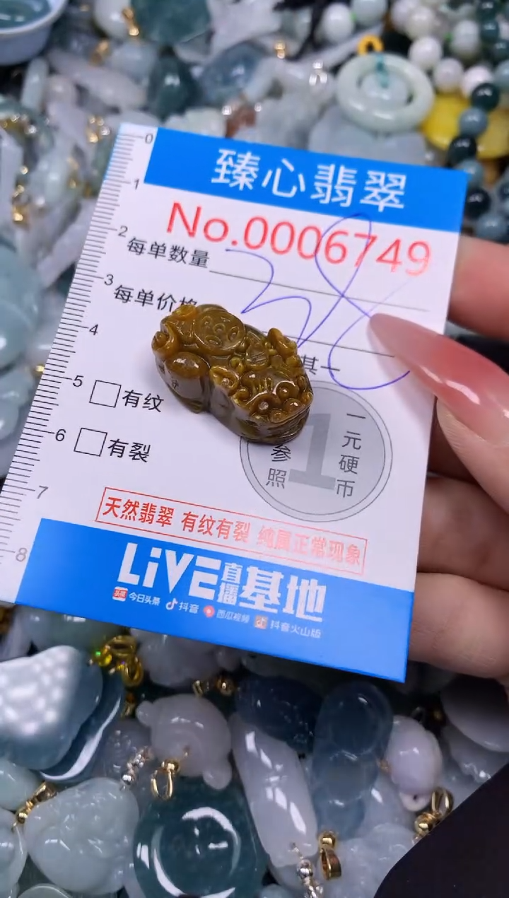 【闪购商品】翡翠颈饰未镶嵌含绳0006749