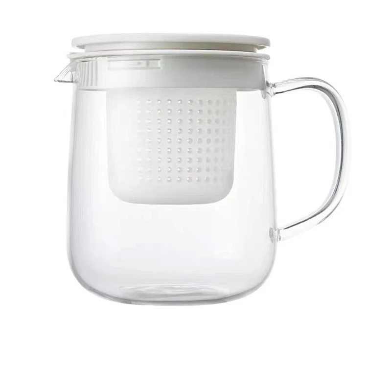 日式过滤盖1L大容量高硼硅泡茶壶