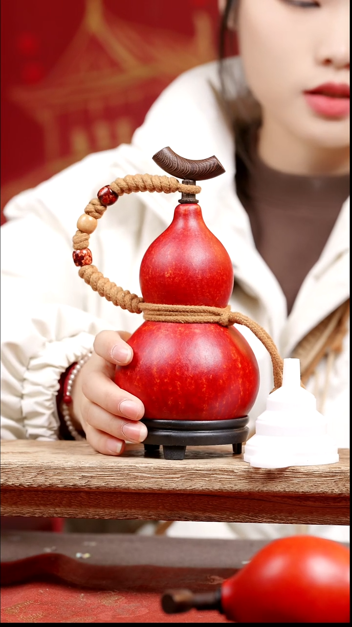 796号纯手工制作天然大漆真葫芦【不包全品介意慎拍】