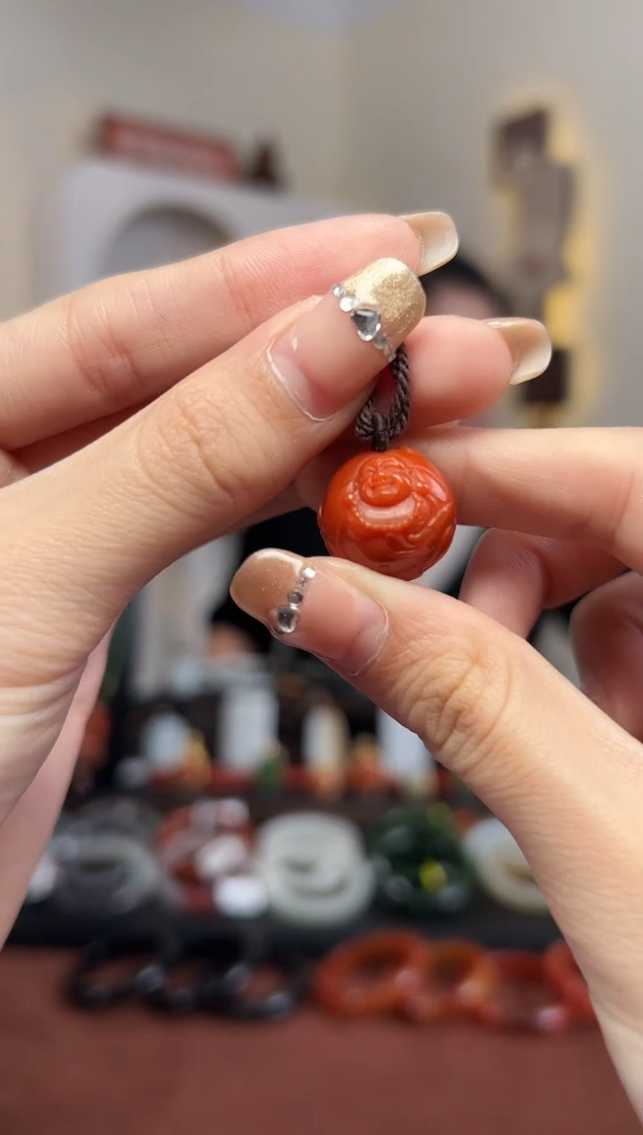 【闪购商品】南红玛瑙颈饰未镶嵌单珠 17mm 