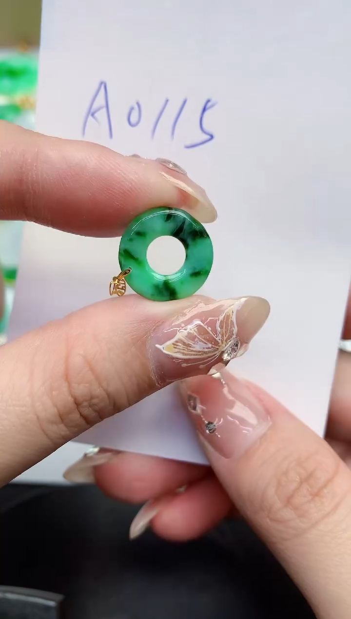 【闪购商品】翡翠颈饰18K金镶嵌0000000000