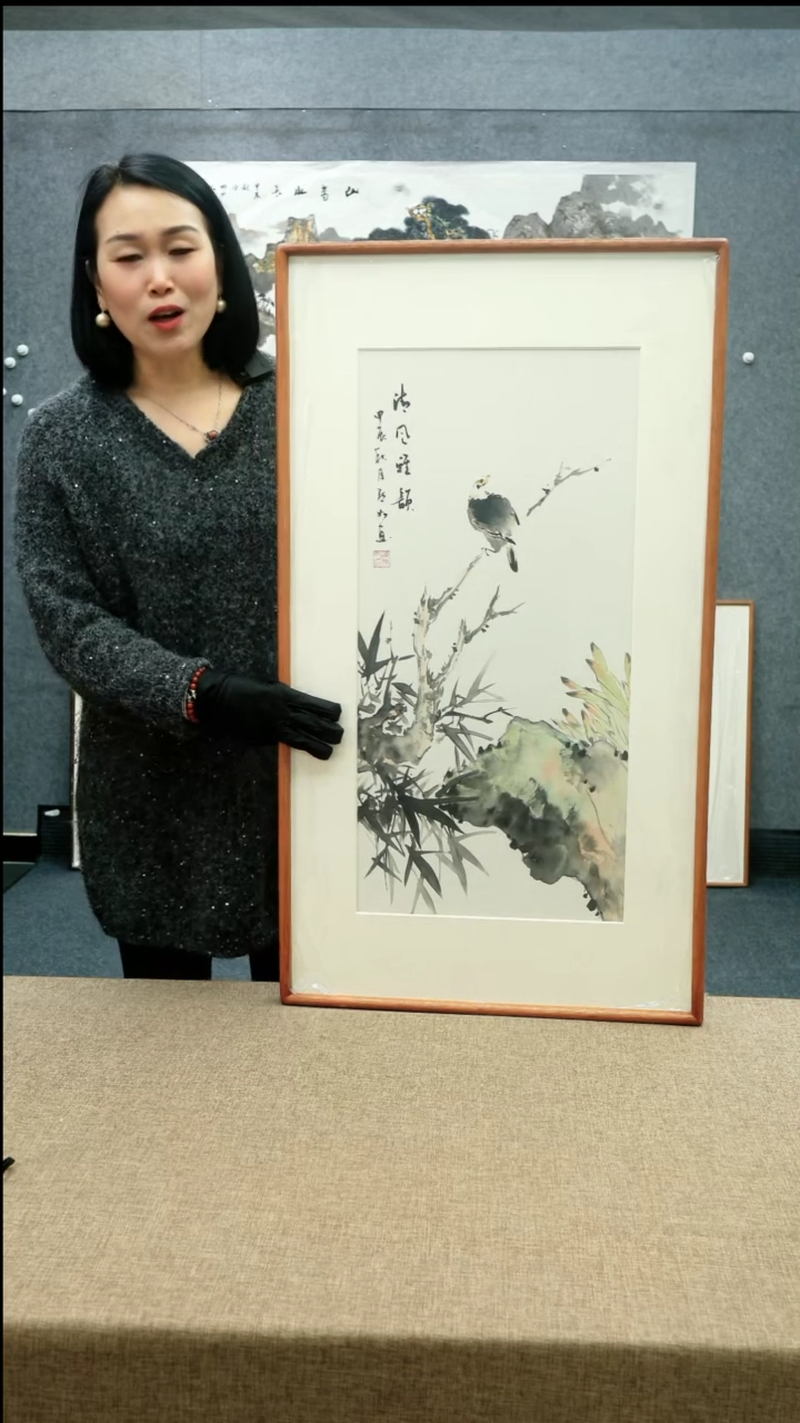 【闪购商品】国画52*92陈默如老师花鸟