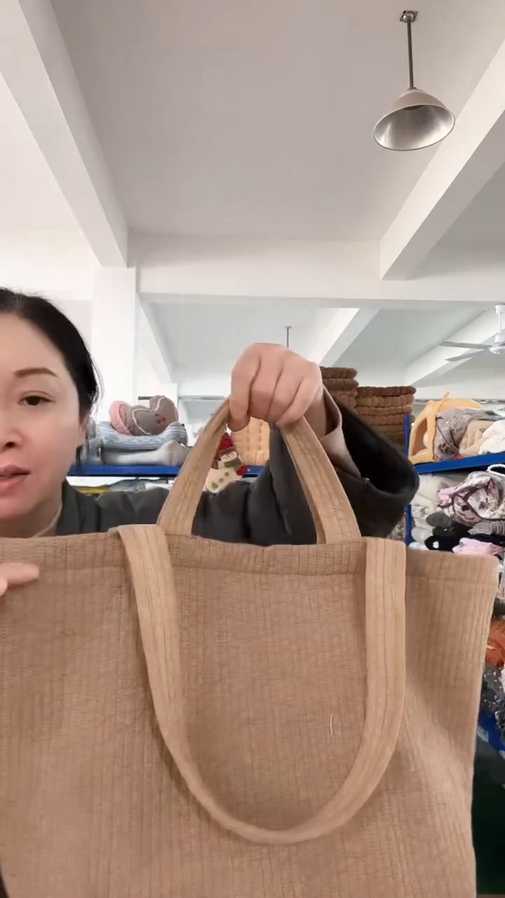 棉棉A09    灰色托特包