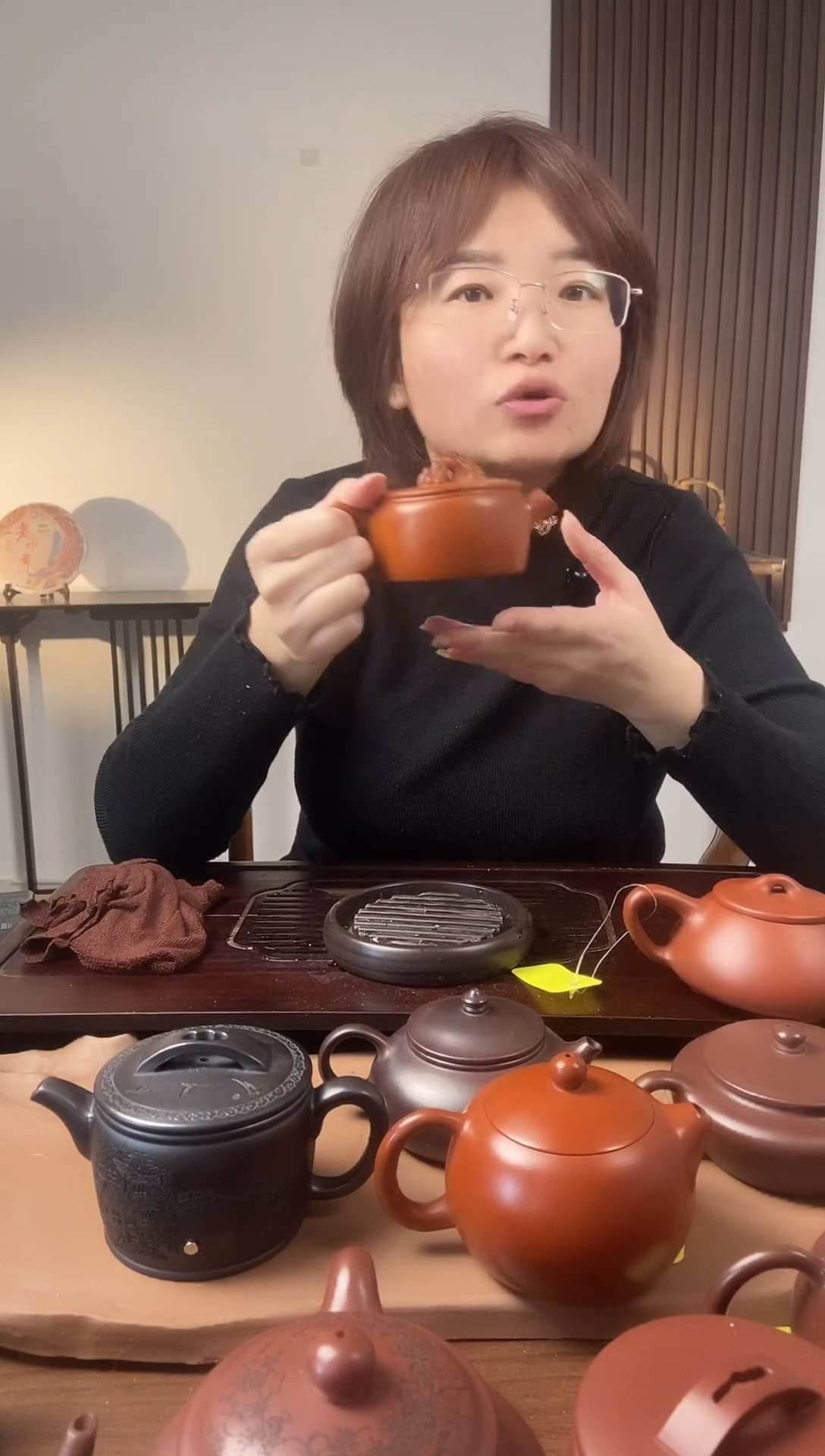 【闪购商品】紫砂茶壶徐霞朱泥观山大口汉瓦
