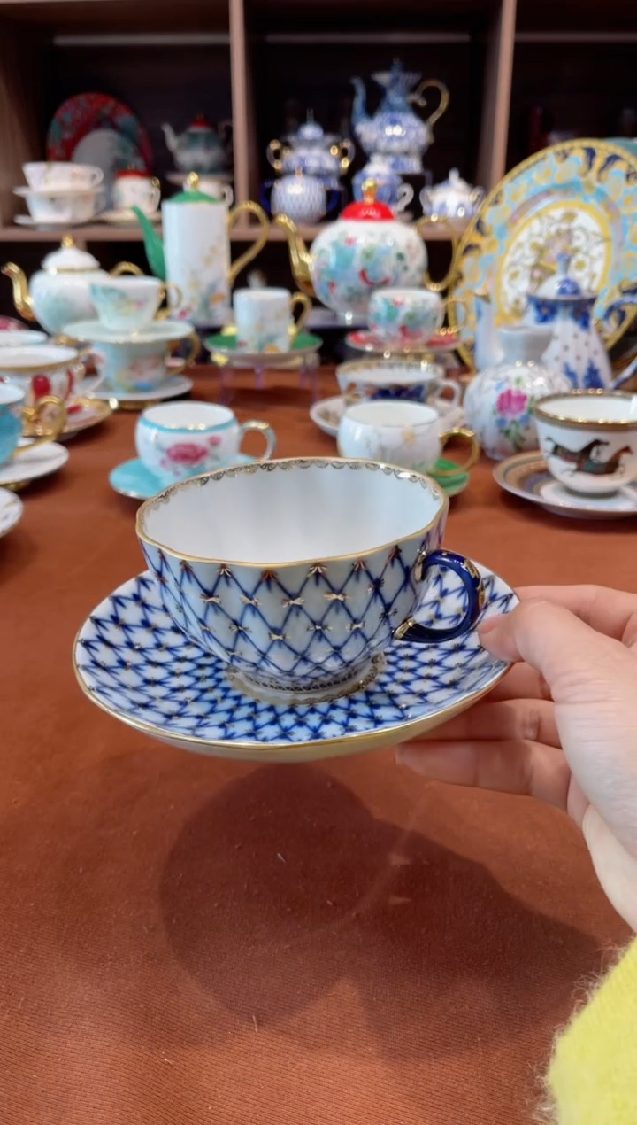 【闪购商品】瓷片钴蓝网纹······