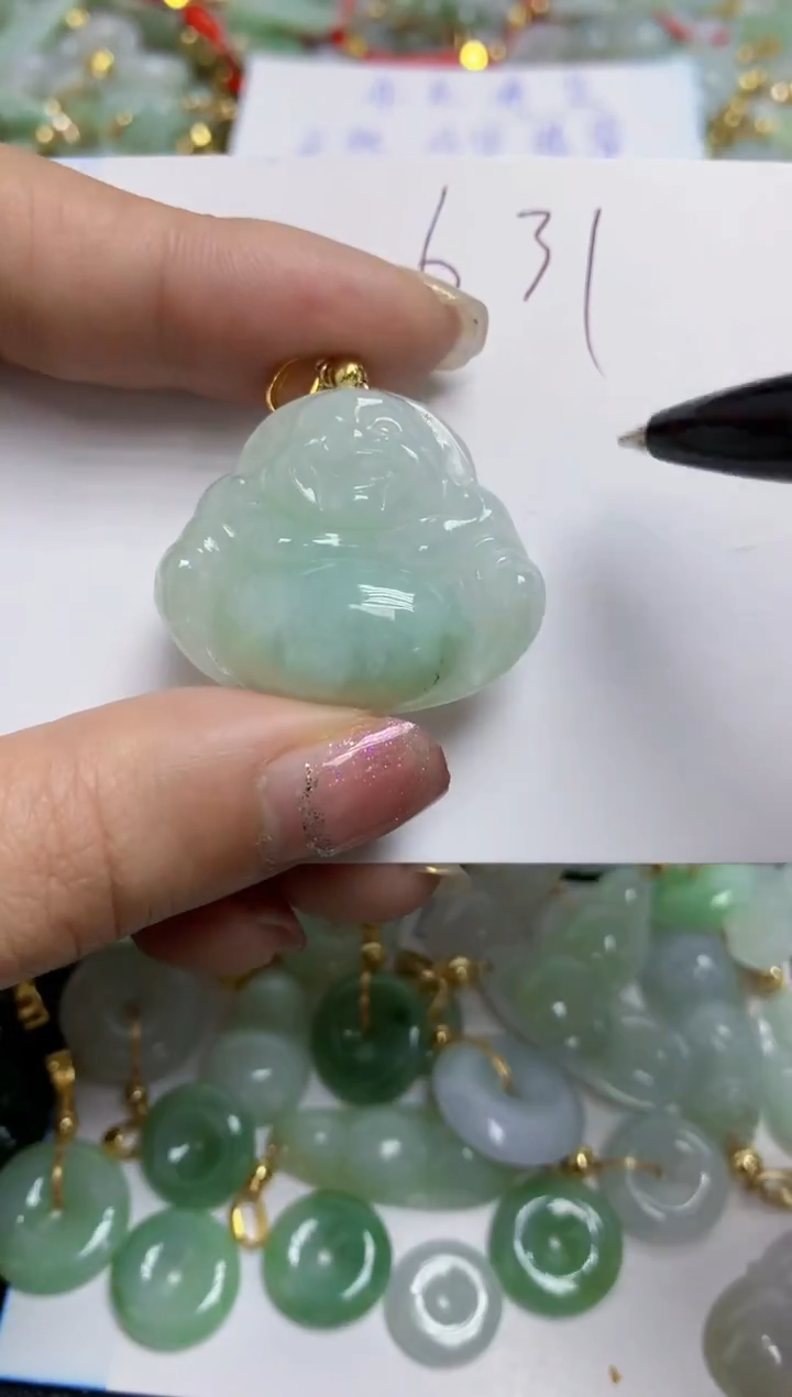 【闪购商品】翡翠颈饰合金天然翡翠A货