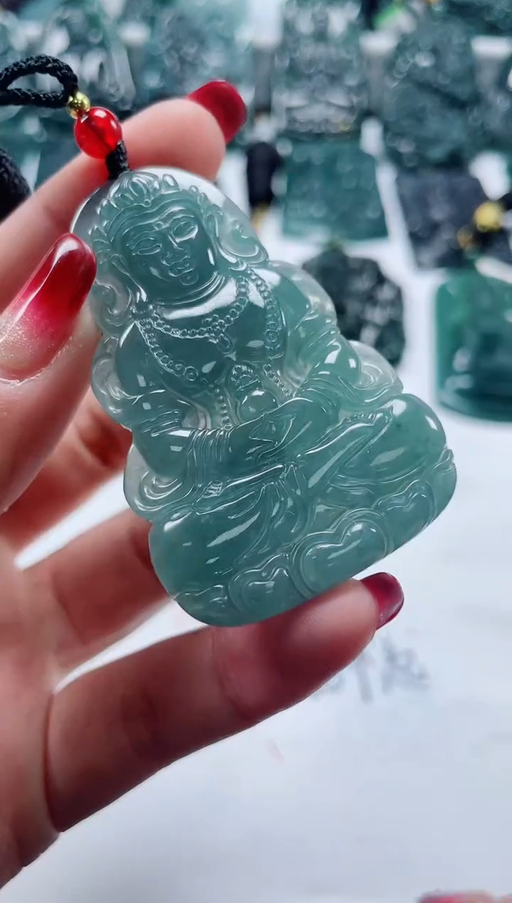 【闪购商品】翡翠颈饰未镶嵌多样性发货一件发货-度母观音