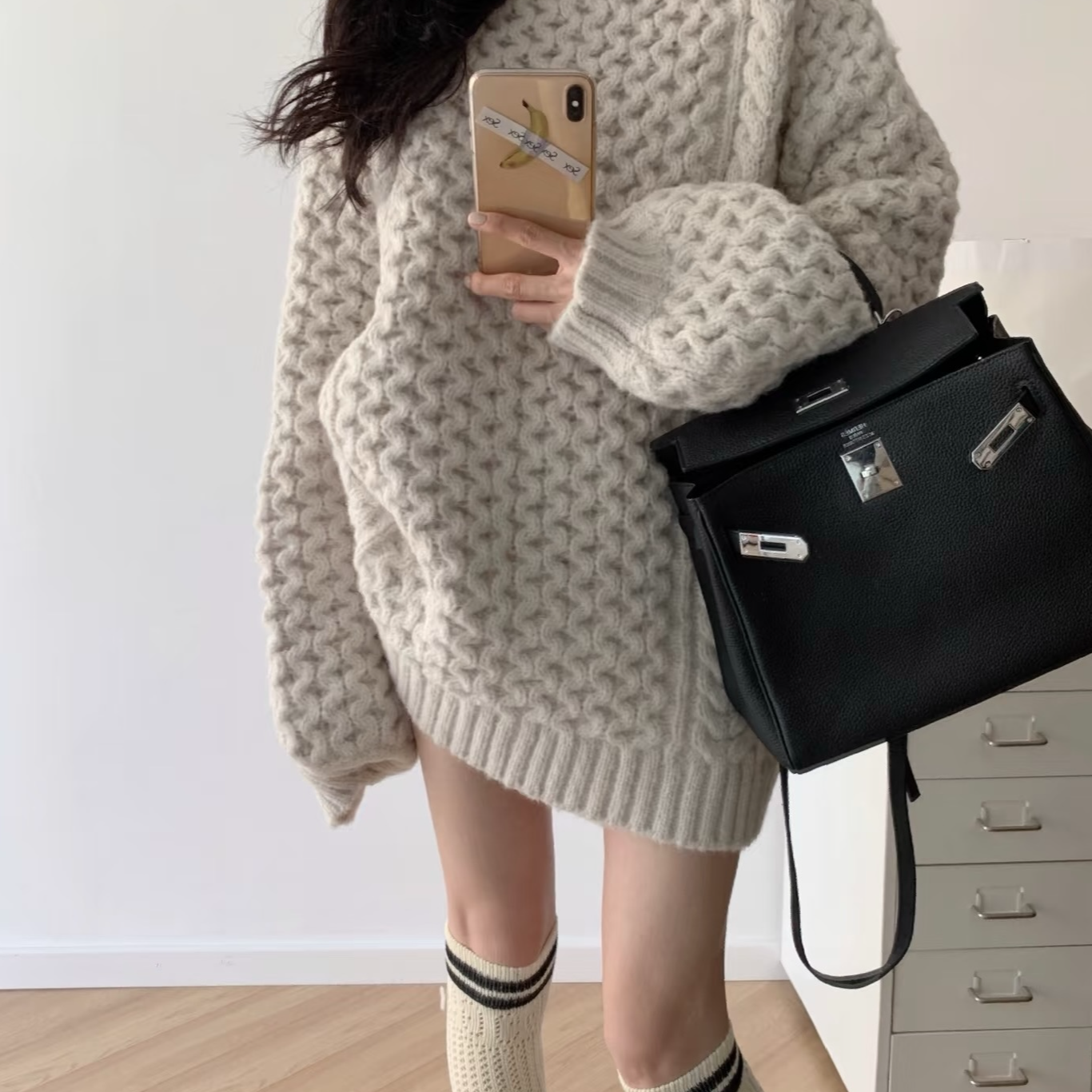 深秋复古大板时尚毛衣（以直播间实际过款为准）