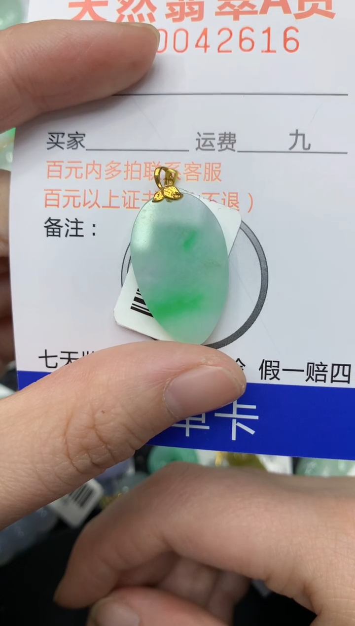 【闪购商品】翡翠颈饰18K金镶嵌111111111