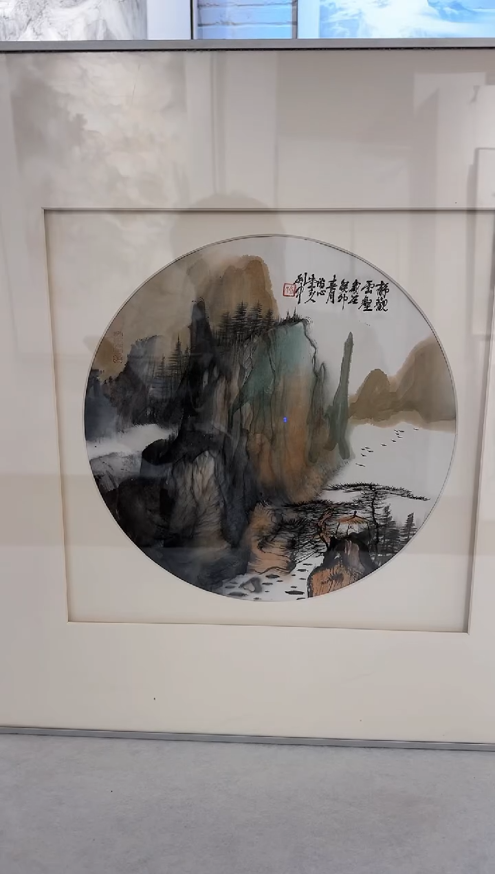 【闪购商品】国画炳山艺术-唐利中山水（带框）