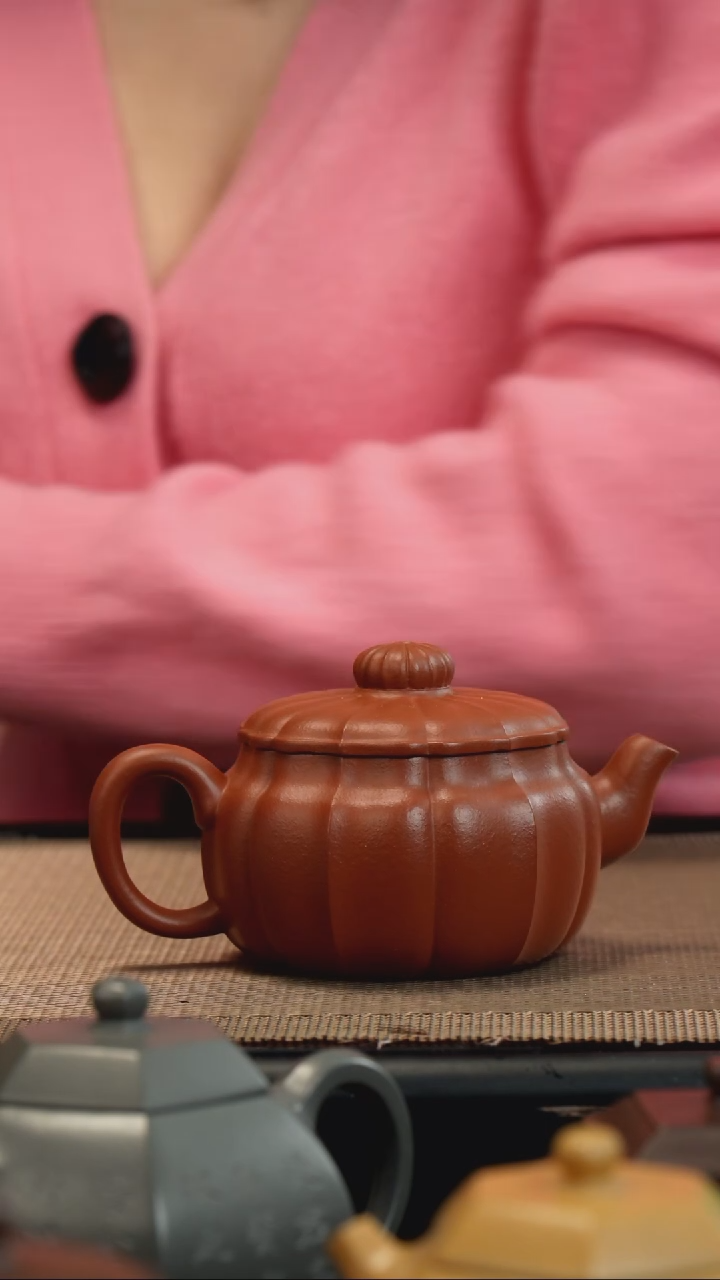 【闪购商品】紫砂茶壶生砂朱泥筋纹和韵