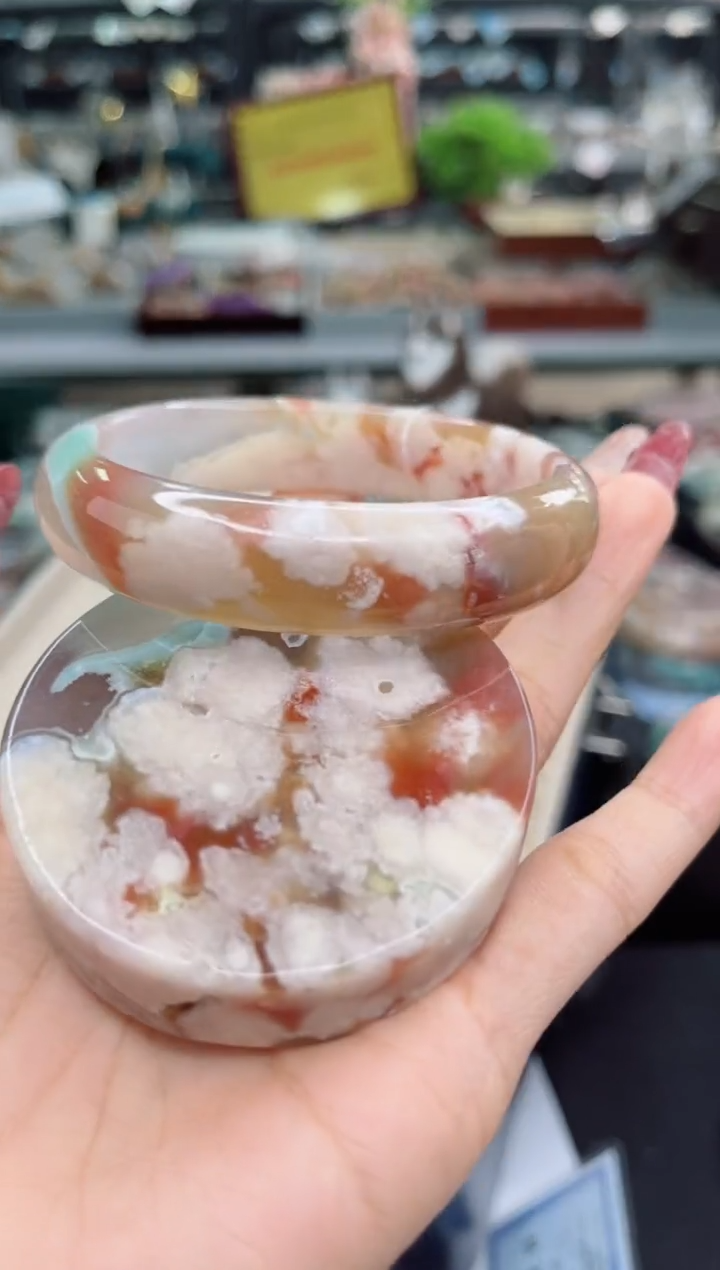 【闪购商品】石英质玉手镯未镶嵌62圈口（赠品镯心）6524587