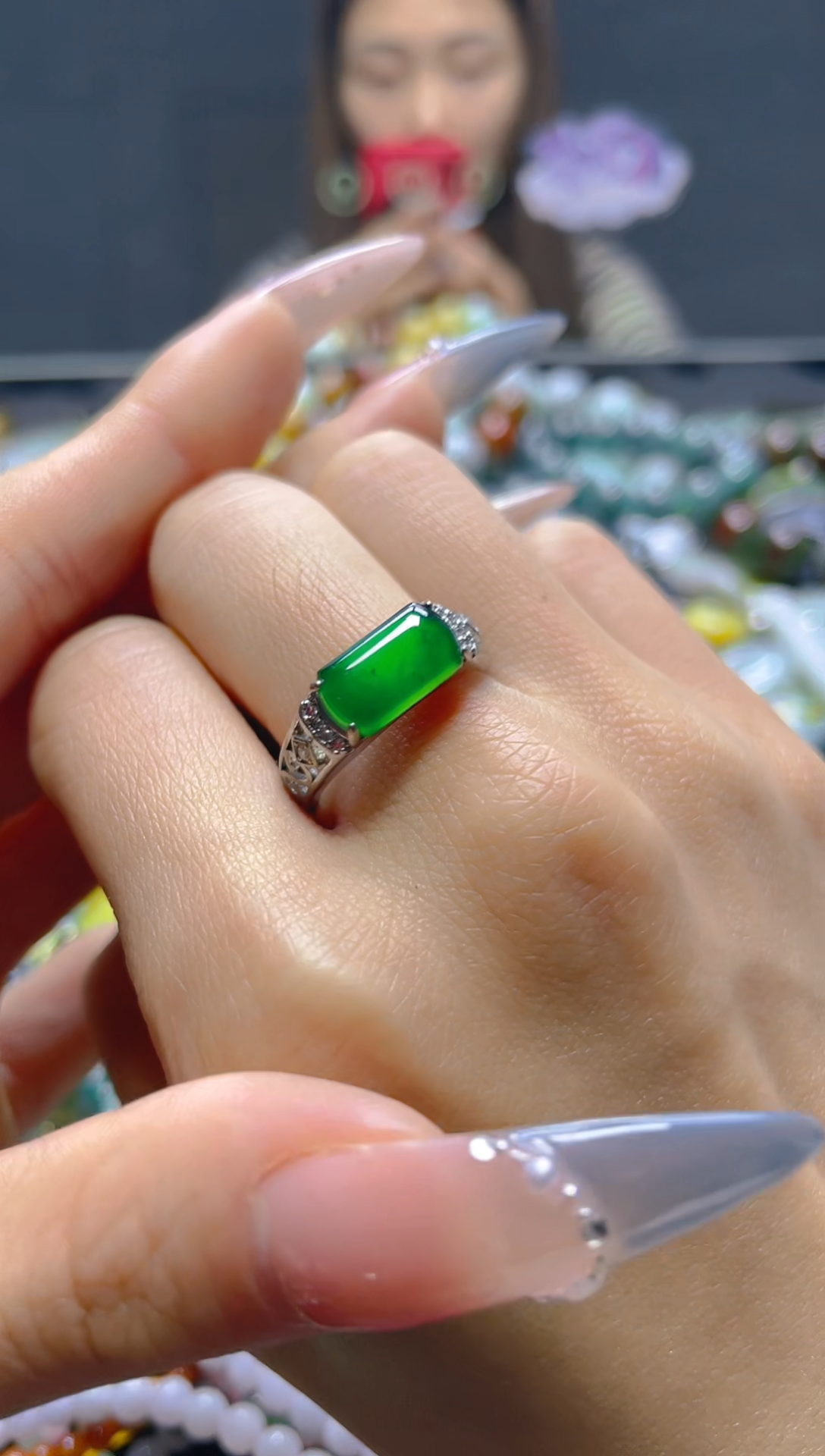 颈饰未镶嵌翡翠/X/翡翠A货，一件也是批发价