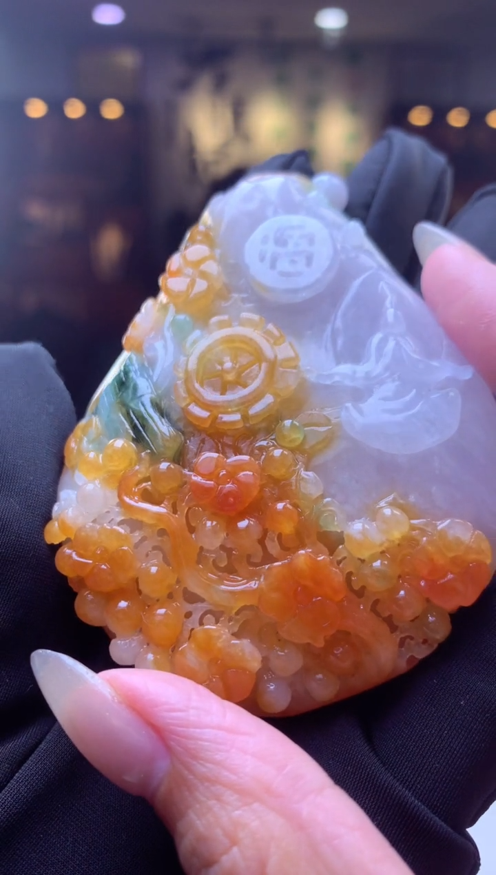 【闪购商品】定制翡翠未镶嵌挂件发货（拍一发一）