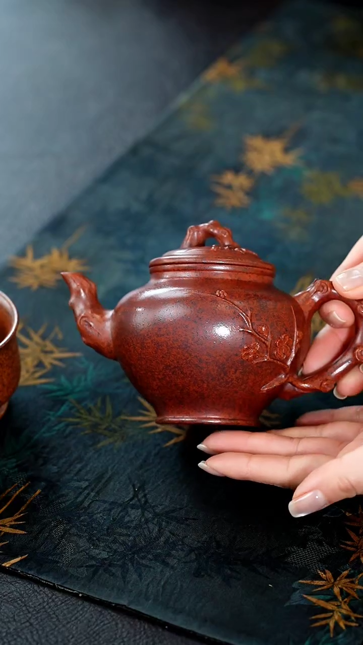 【闪购商品】紫砂茶壶41紫砂壶天星泥报春送杯子