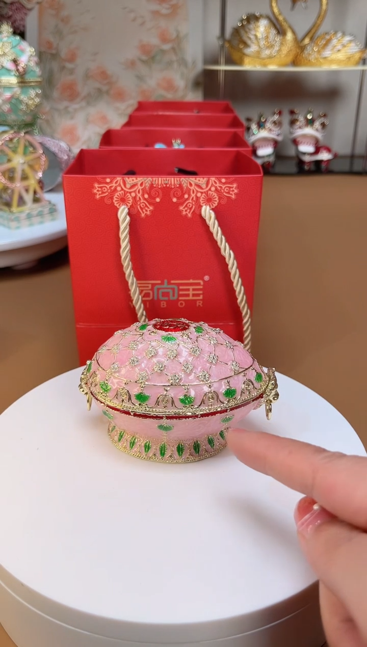 【闪购商品】易尚宝珐琅彩首饰盒