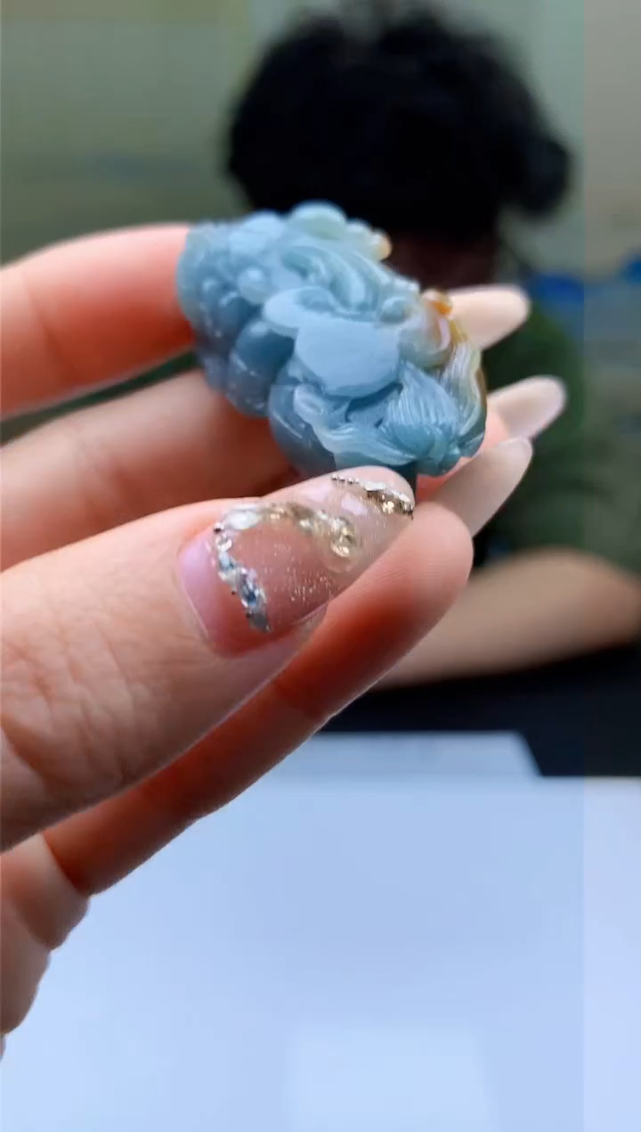 【闪购商品】定制翡翠未镶嵌4688ty-毛货挂件57