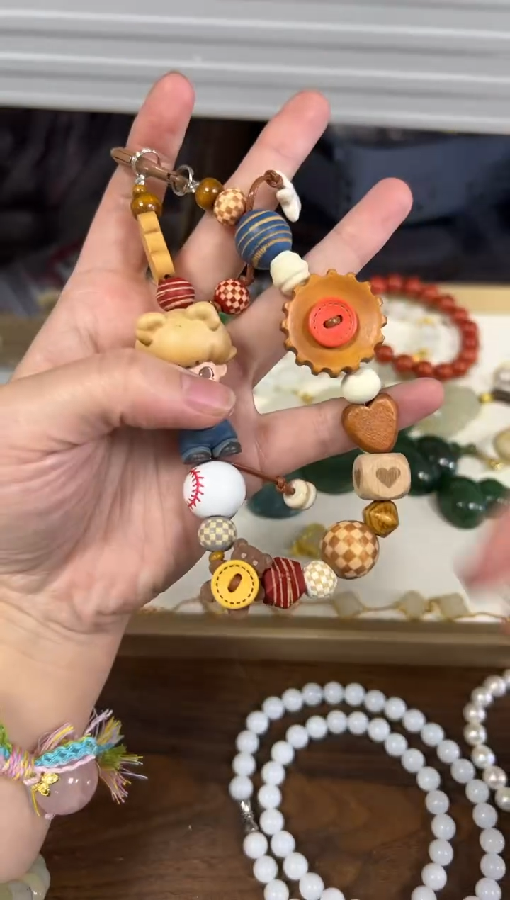 檀香木吊坠酷男孩多宝檀木编制款挂件[20]