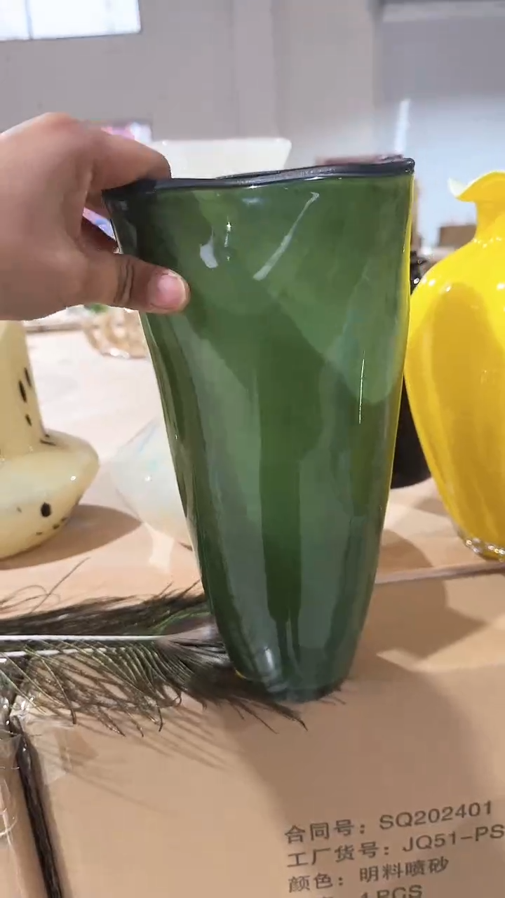 【闪购商品】玻璃绿色四角