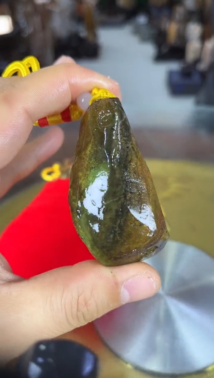 未镶嵌珠宝奇石硅化玉缅甸天然树化玉手把件