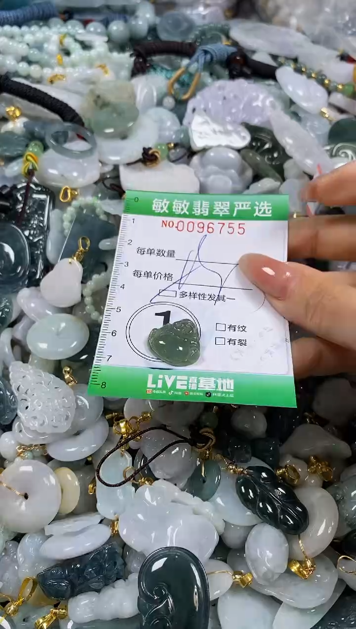 【闪购商品】翡翠颈饰未镶嵌闪购0096755多样性发其一