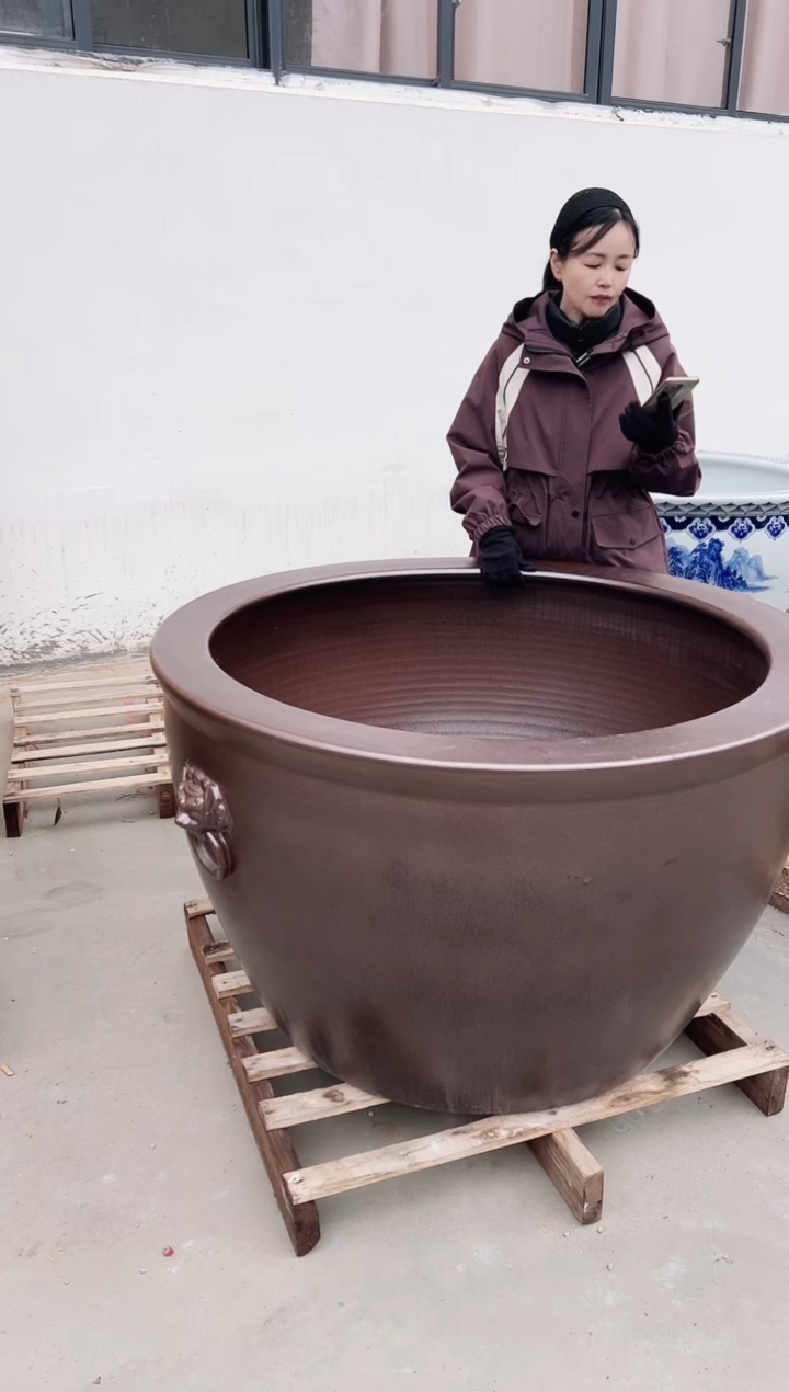 【闪购商品】缸1米古铜带耳..............