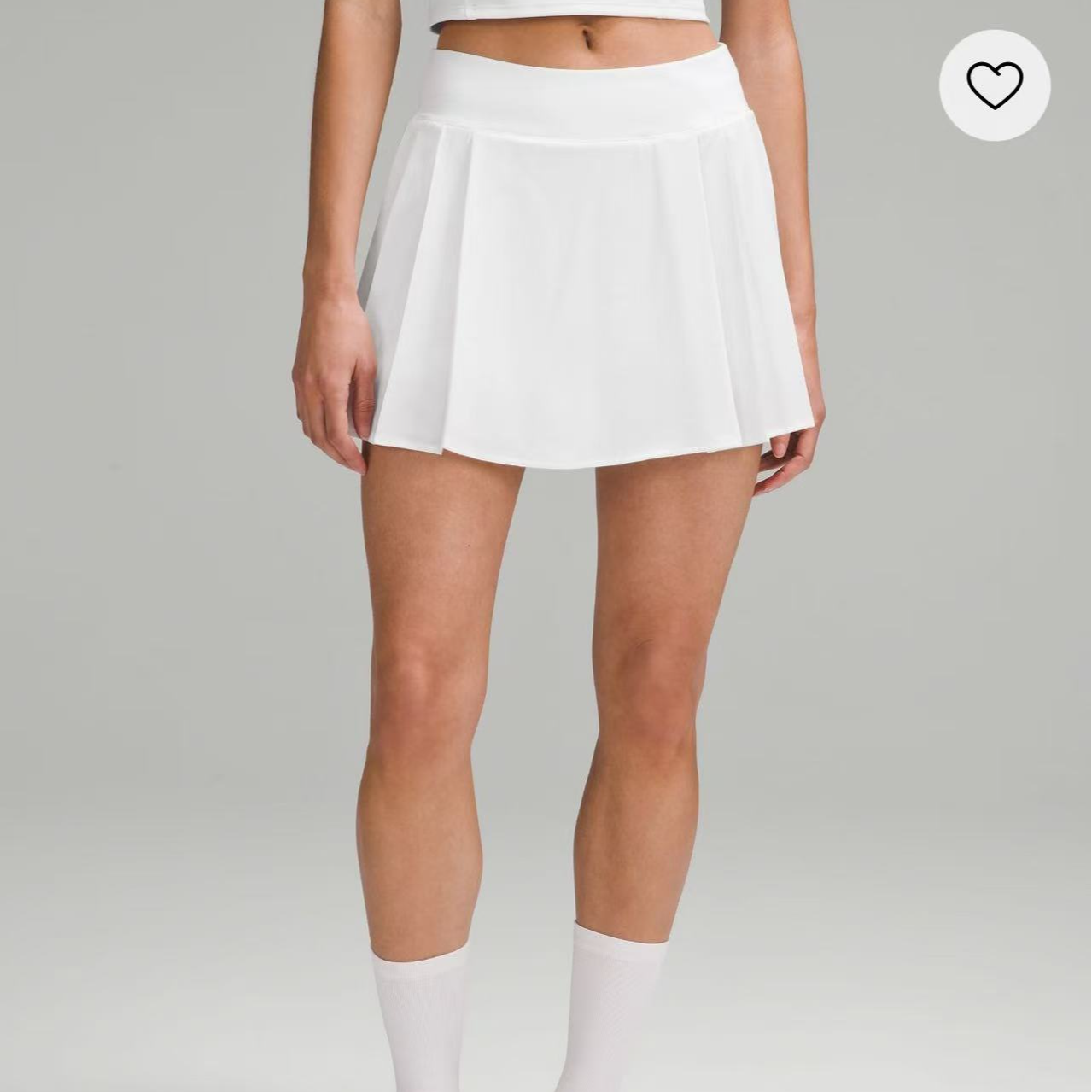 lululemon side- pleat HR tennis skirt 女士网球短裙