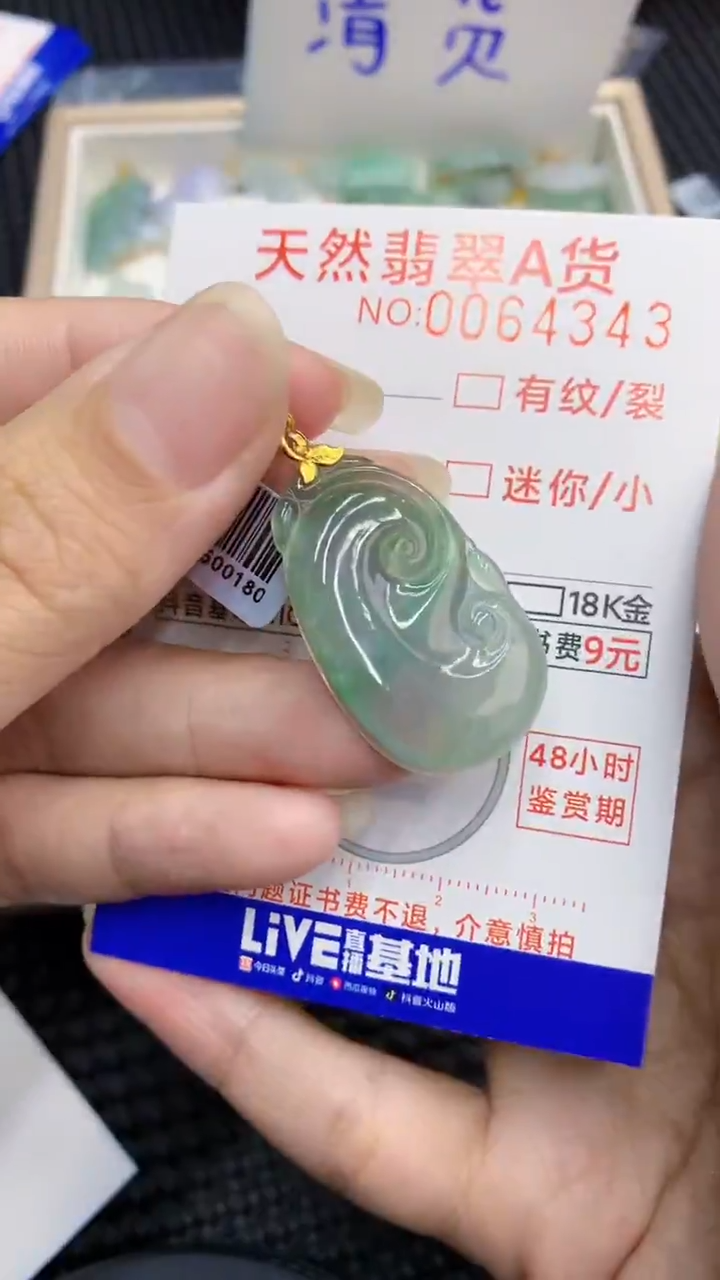 【闪购商品】翡翠颈饰18K金镶嵌            8