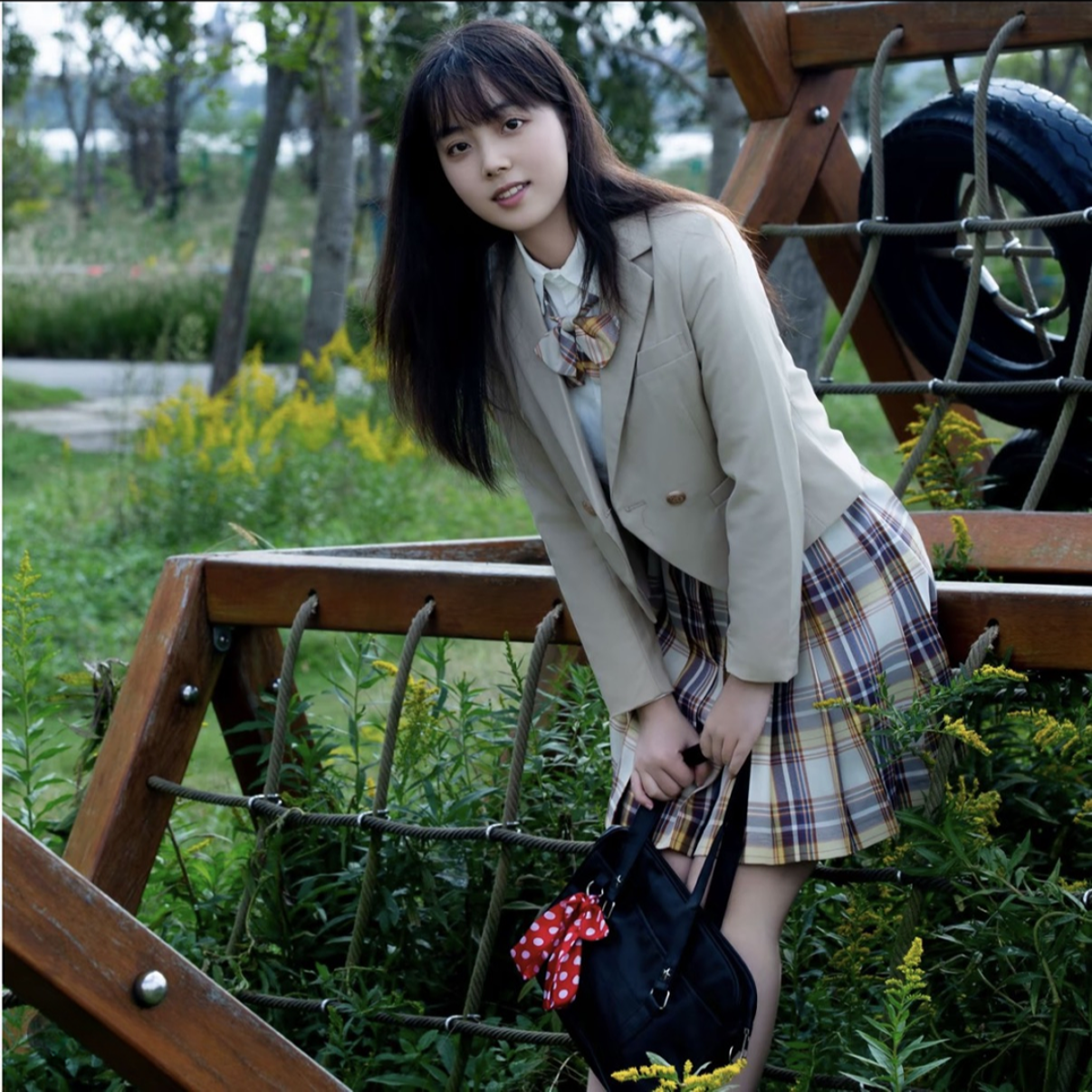 樱花树夏Jk西装套装裙新款慵懒青纯少女感