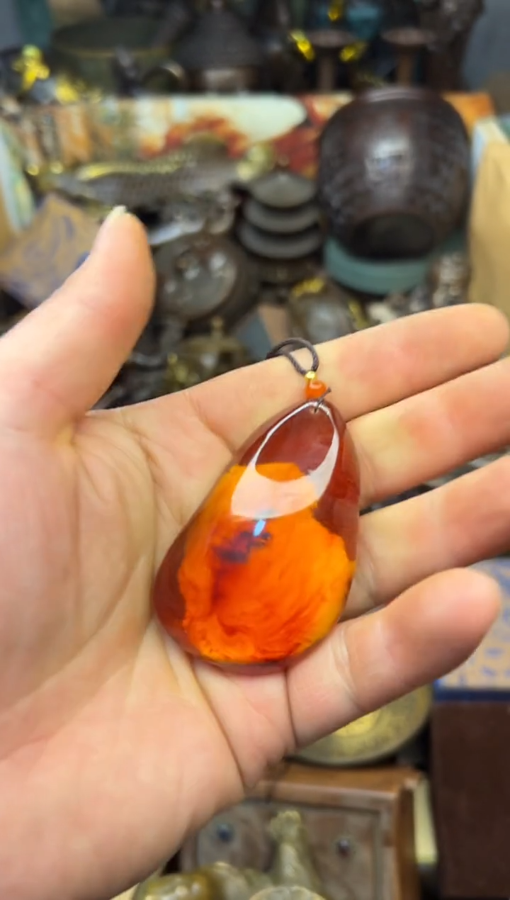 【闪购商品】琥珀颈饰未镶嵌鑫源专属链接点击下单