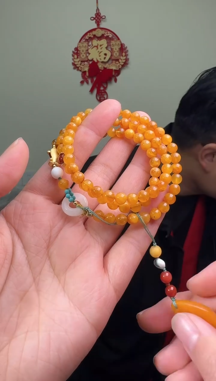 【闪购商品】琥珀颈饰未镶嵌多样性发一件396