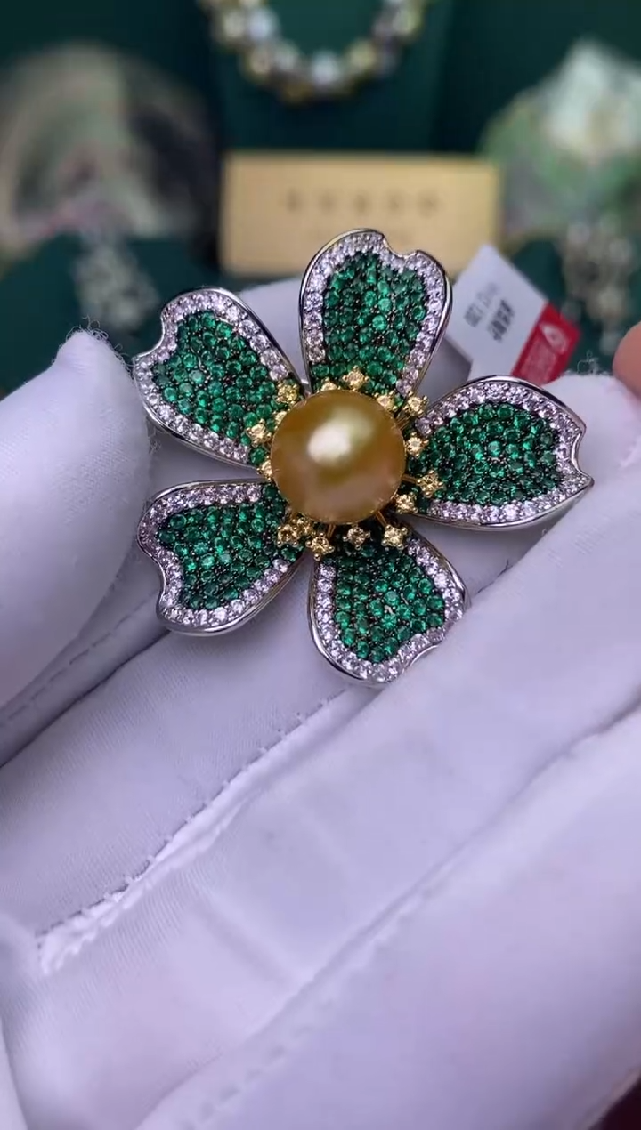 【闪购商品】海水珍珠胸饰未镶嵌1