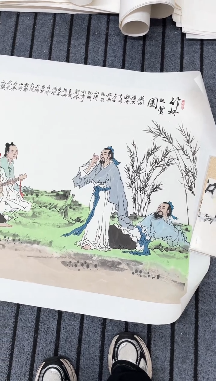 精品国画人物作品